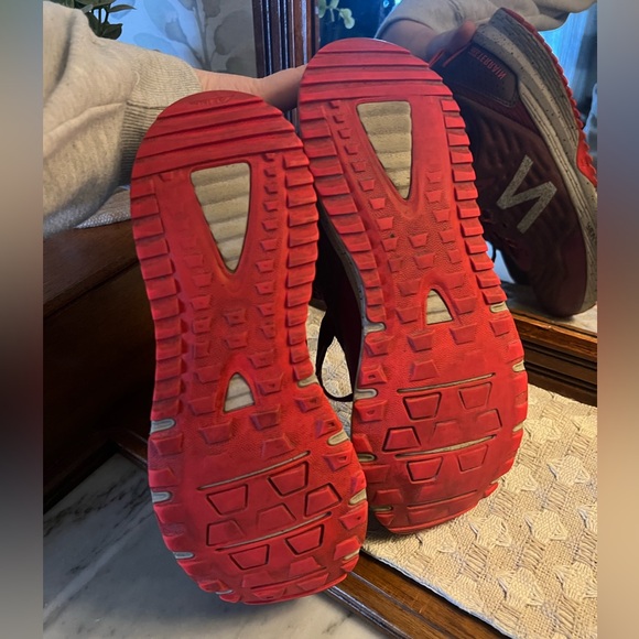 NEW BALANCE Classic Nitrel v3 Trail Running Sneakers Maroon Orange Women's Sz 9 - Picture 9 of 10